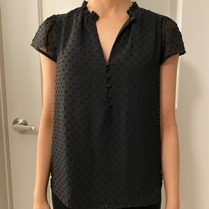 J Crew black blouse, XXS but fits XS
